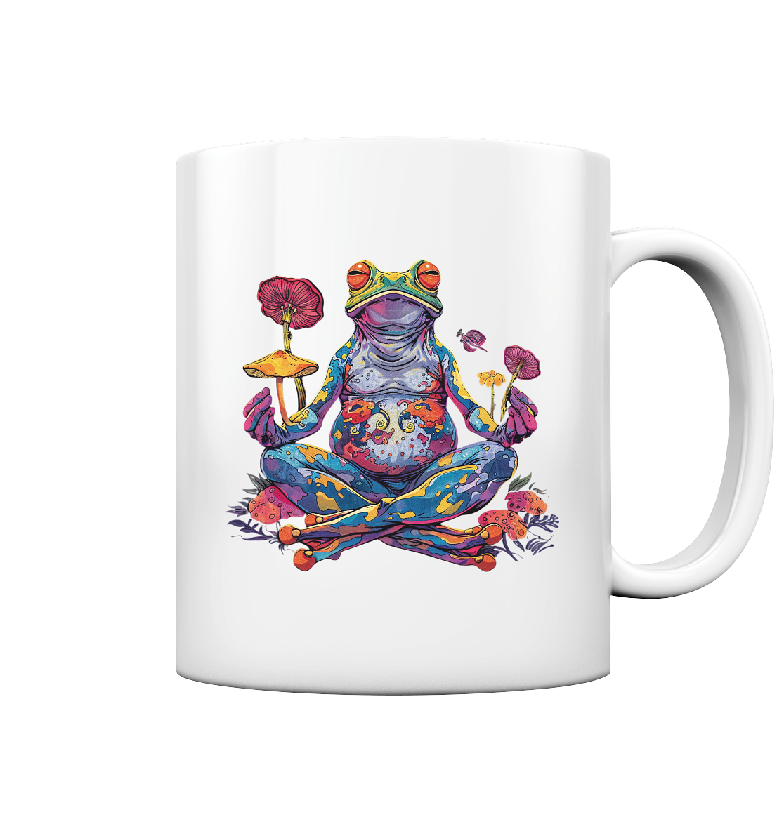 Spiritueller Frosch - Tasse glossy