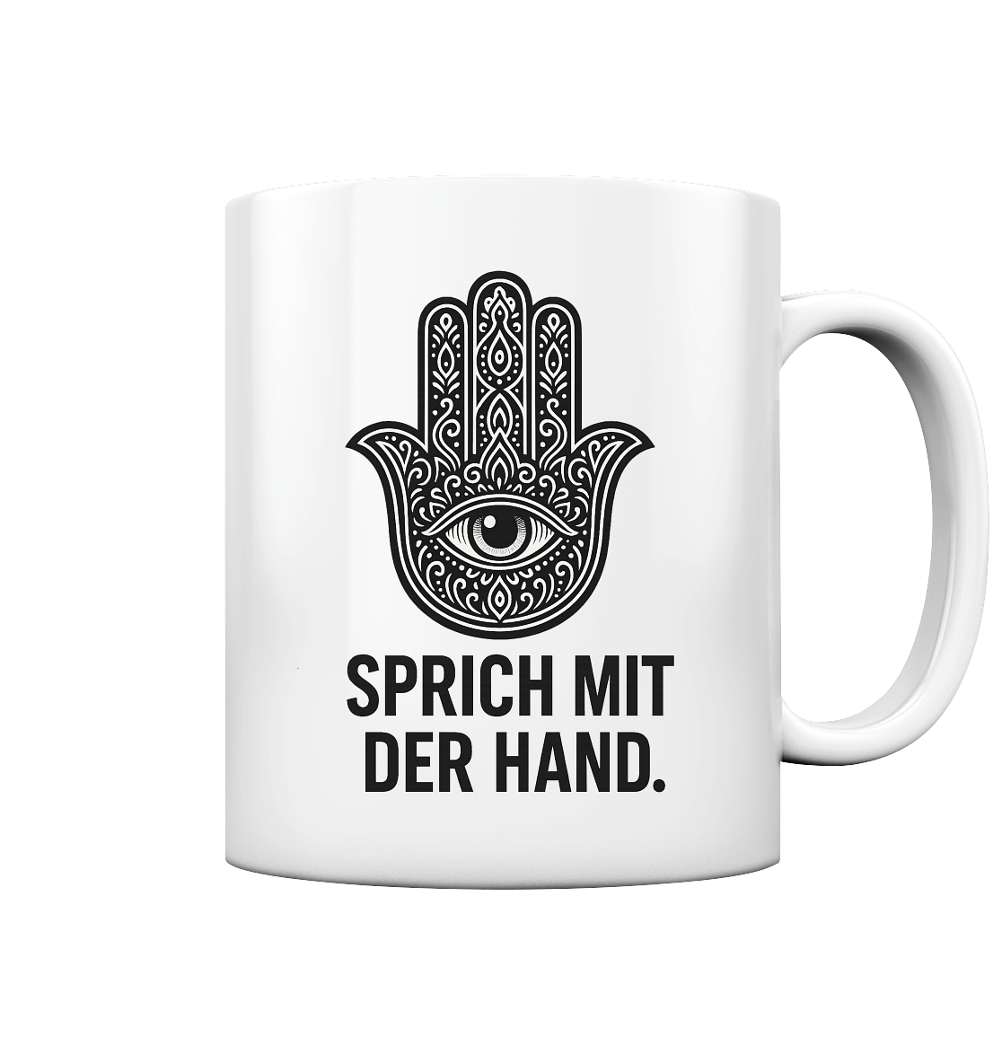 Sprich mit der Hand. - Tasse glossy