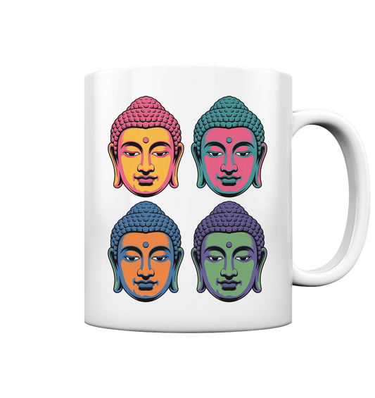 Buddha Köpfe Pop Art - Tasse glossy