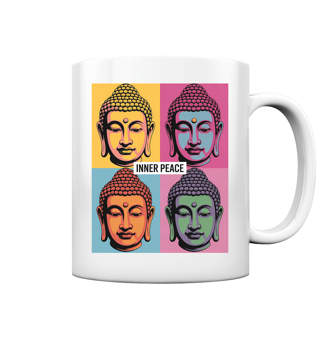 Inner Peace Pop Art Buddha - Tasse glossy