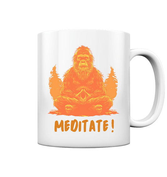 BigFoot Meditation Orange - Tasse glossy