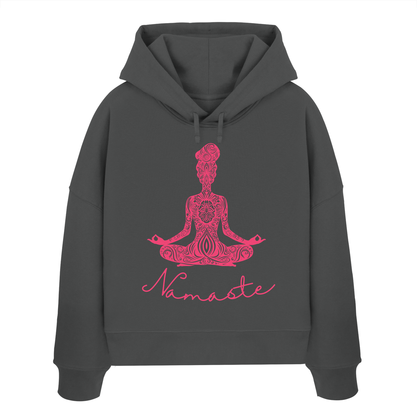 Frau Meditiert Namaste - Womens Organic Boxcut Hoodie