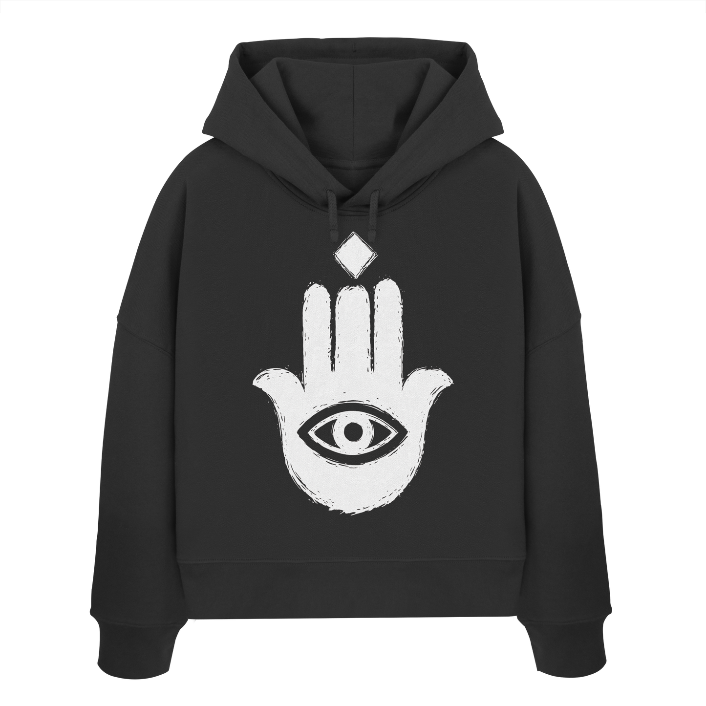 Hand der Fatima - Womens Organic Boxcut Hoodie