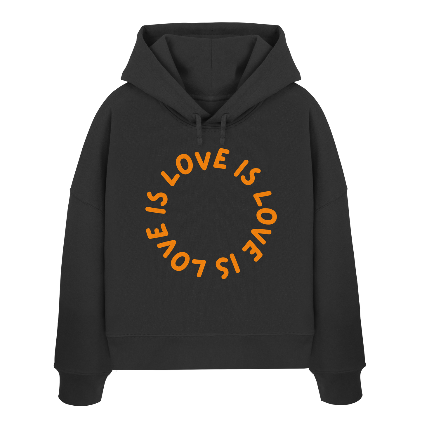 Love is Love is Love - Womens Organic Boxcut Hoodie