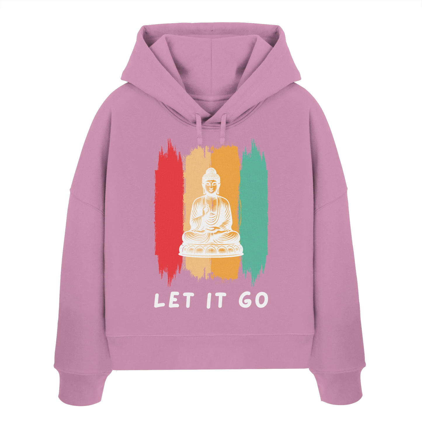 Let it Go Buddha - Womens Organic Boxcut Hoodie