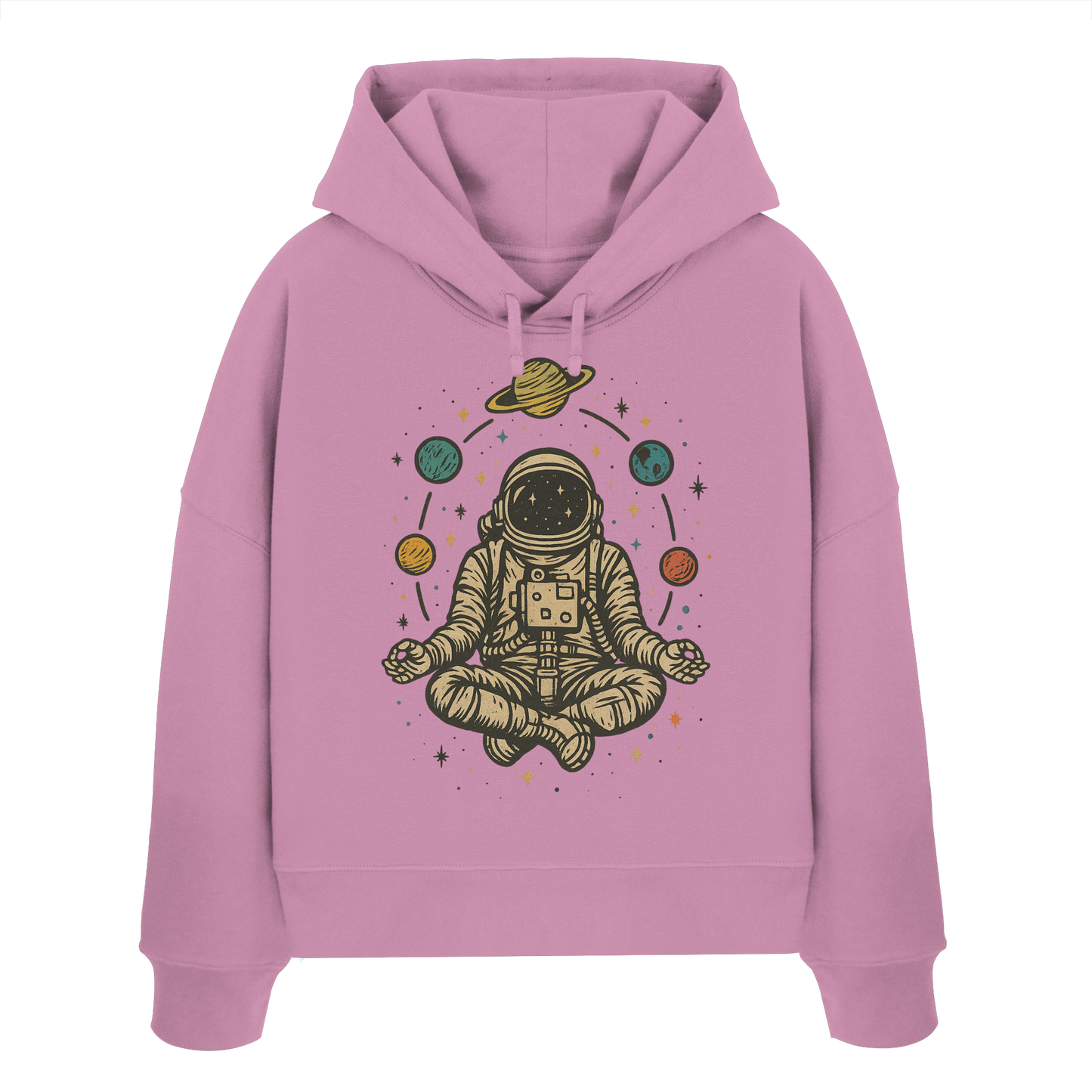 Meditierender Astronaut Zen - Womens Organic Boxcut Hoodie