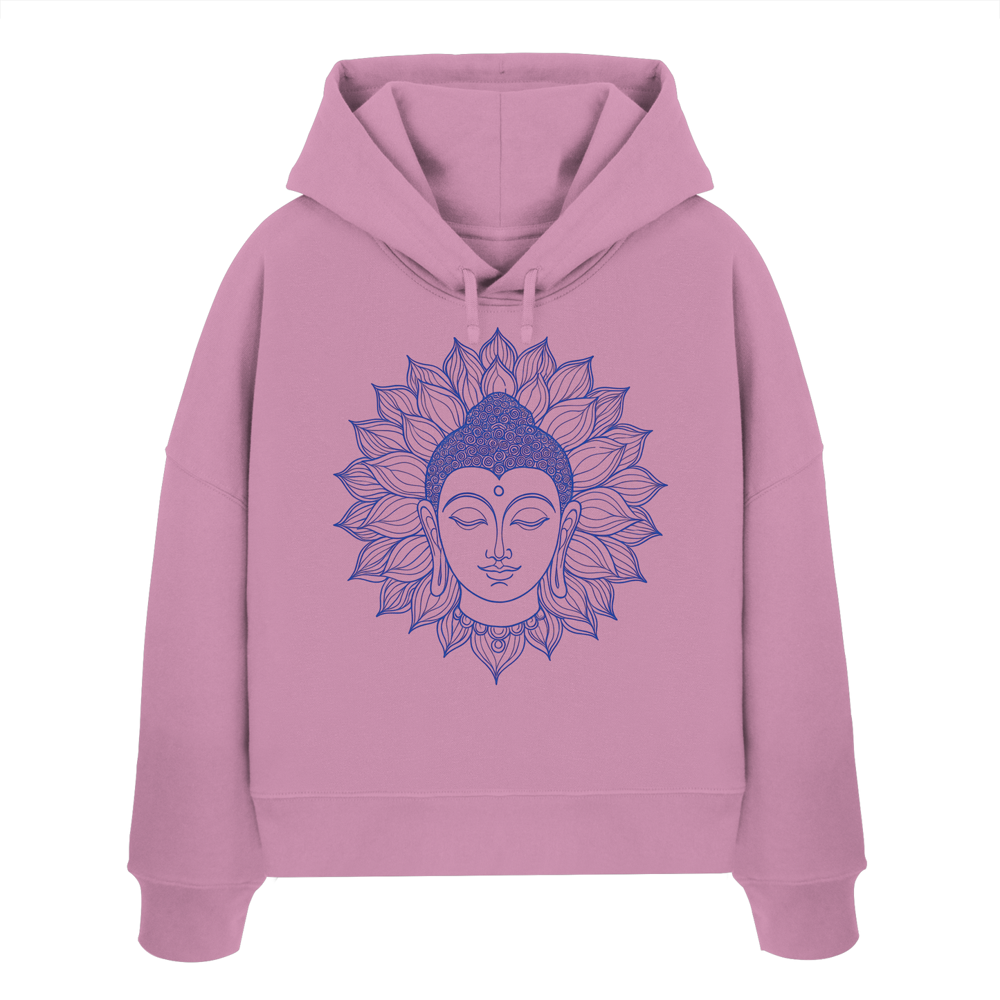 Lotus Buddha - Womens Organic Boxcut Hoodie
