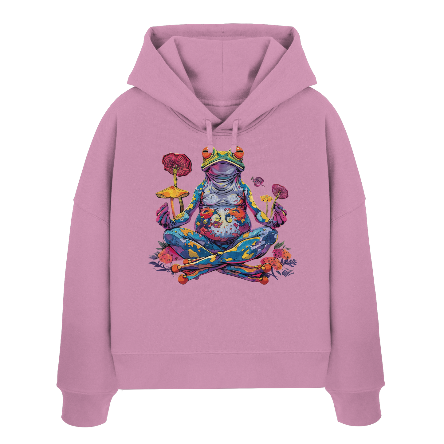 Spiritueller Frosch - Womens Organic Boxcut Hoodie