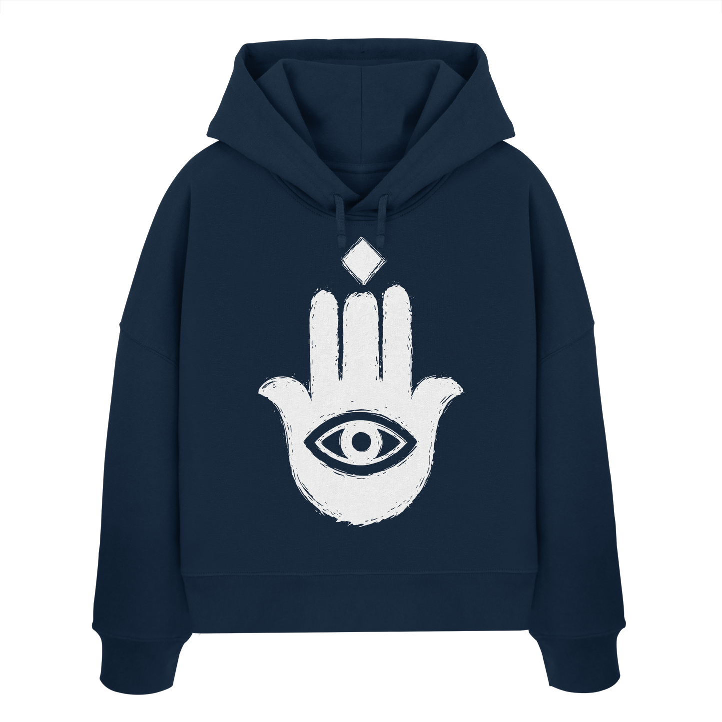 Hand der Fatima - Womens Organic Boxcut Hoodie
