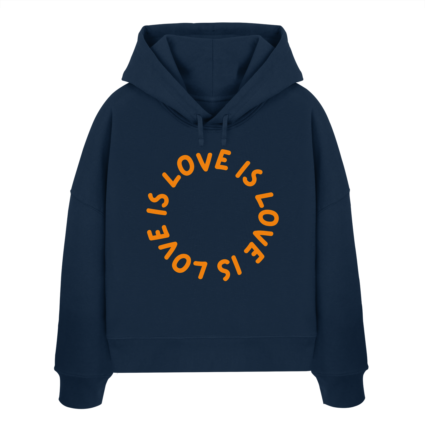 Love is Love is Love - Womens Organic Boxcut Hoodie