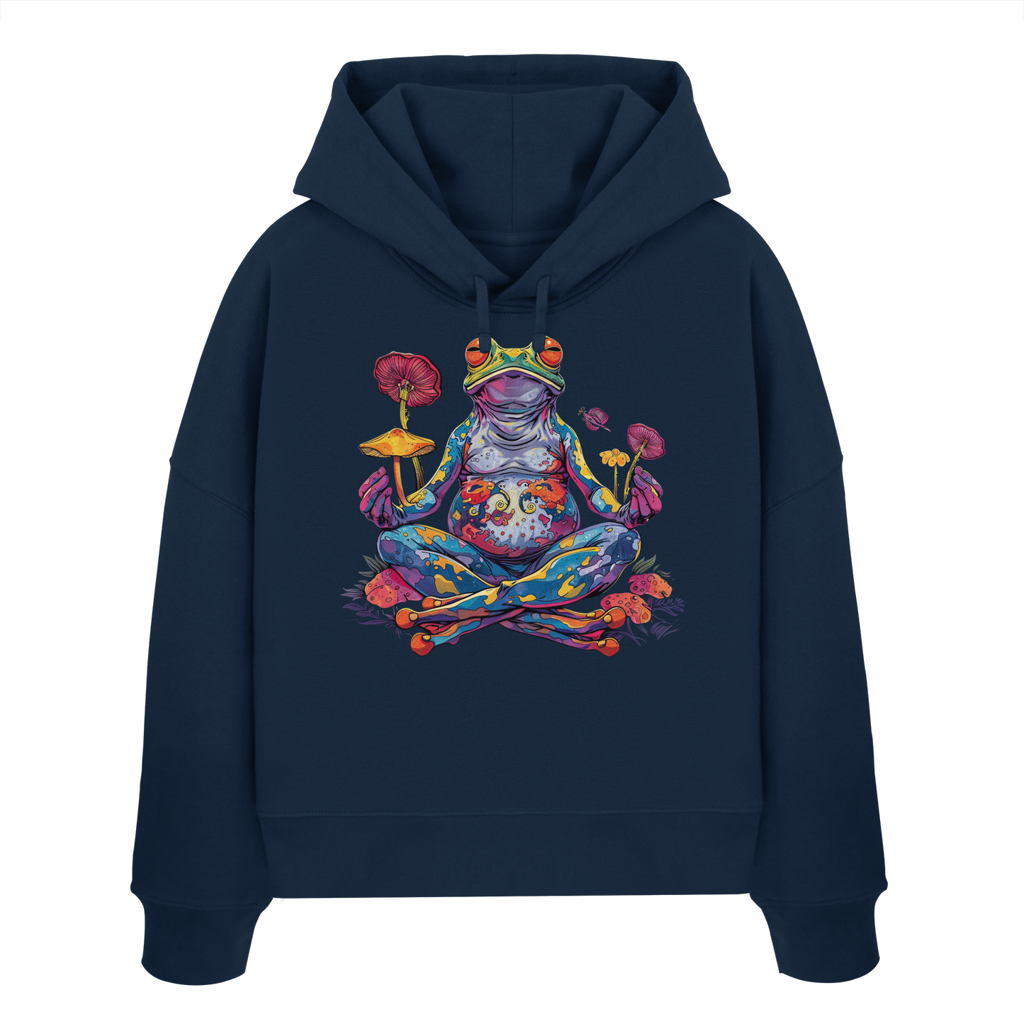 Spiritueller Frosch - Womens Organic Boxcut Hoodie