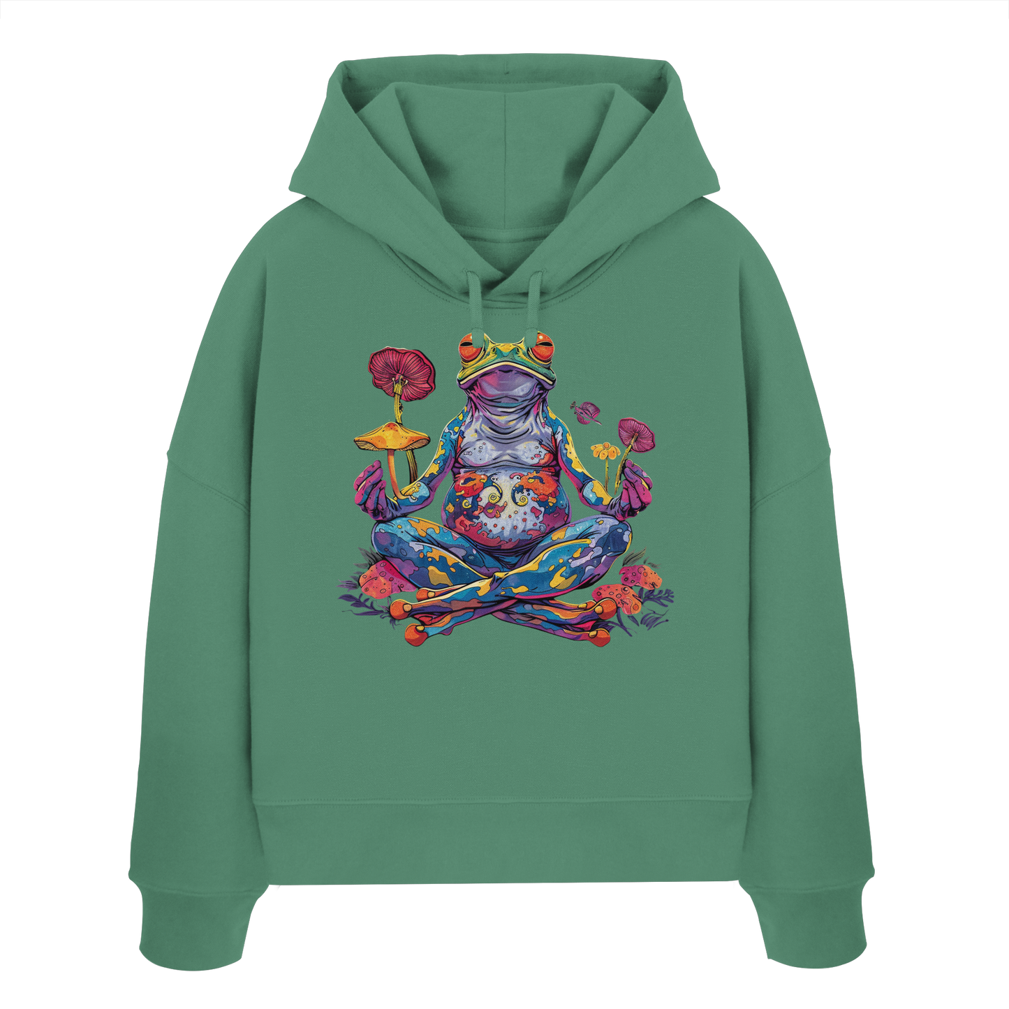 Spiritueller Frosch - Womens Organic Boxcut Hoodie