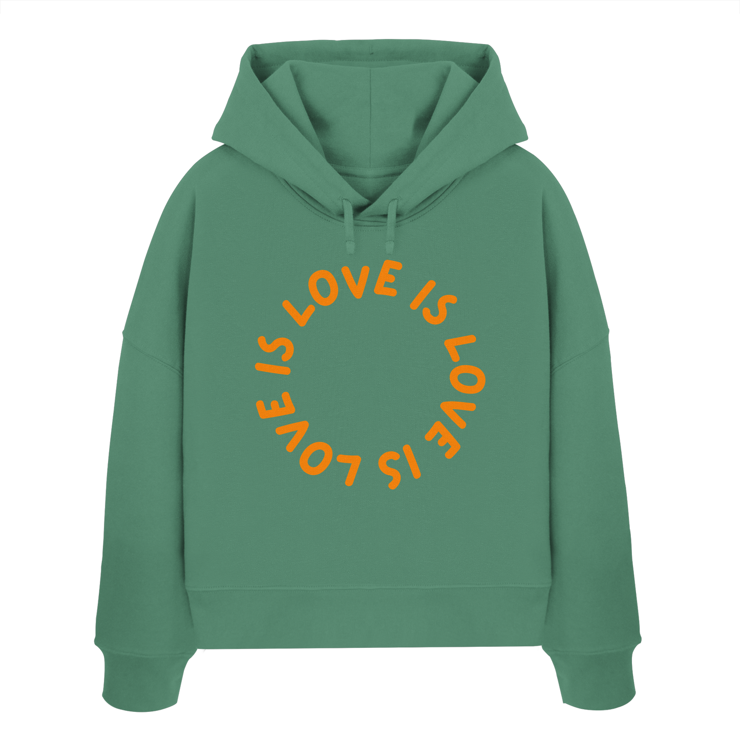Love is Love is Love - Womens Organic Boxcut Hoodie