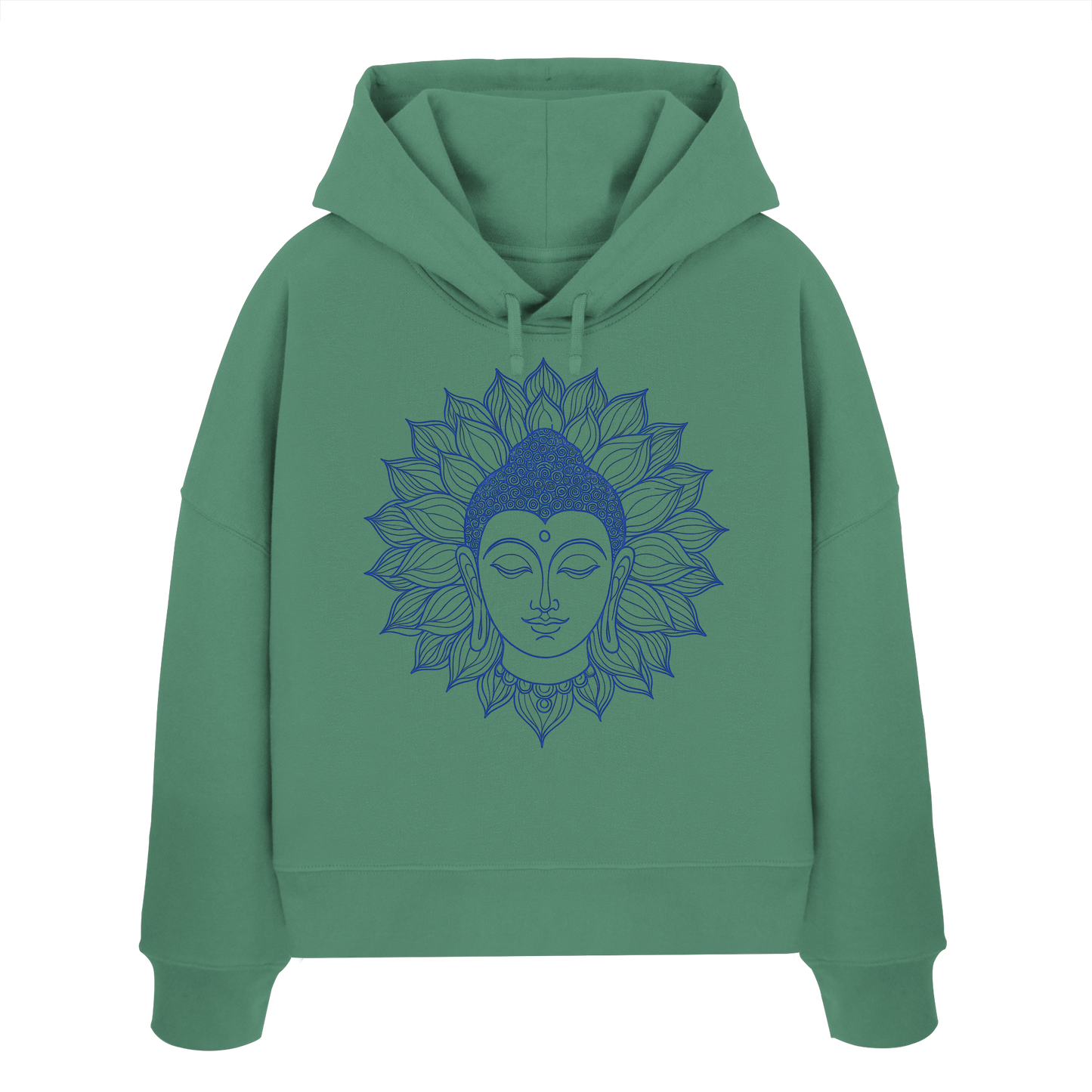 Lotus Buddha - Womens Organic Boxcut Hoodie