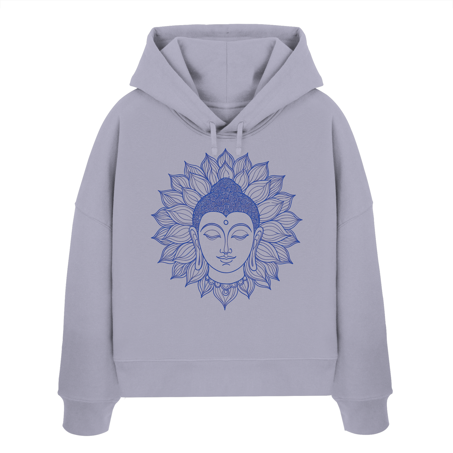 Lotus Buddha - Womens Organic Boxcut Hoodie