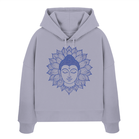 Lotus Buddha - Womens Organic Boxcut Hoodie