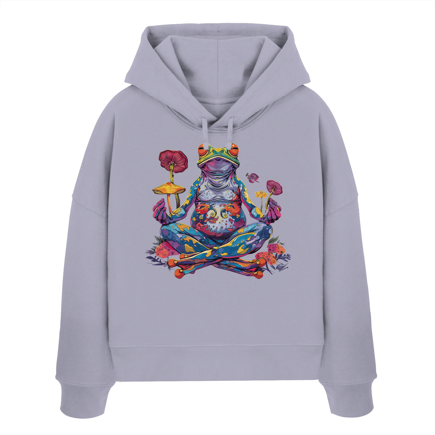 Spiritueller Frosch - Womens Organic Boxcut Hoodie