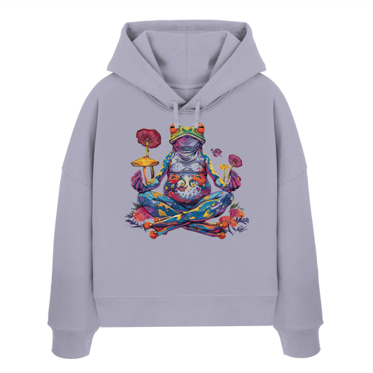 Spiritueller Frosch - Womens Organic Boxcut Hoodie
