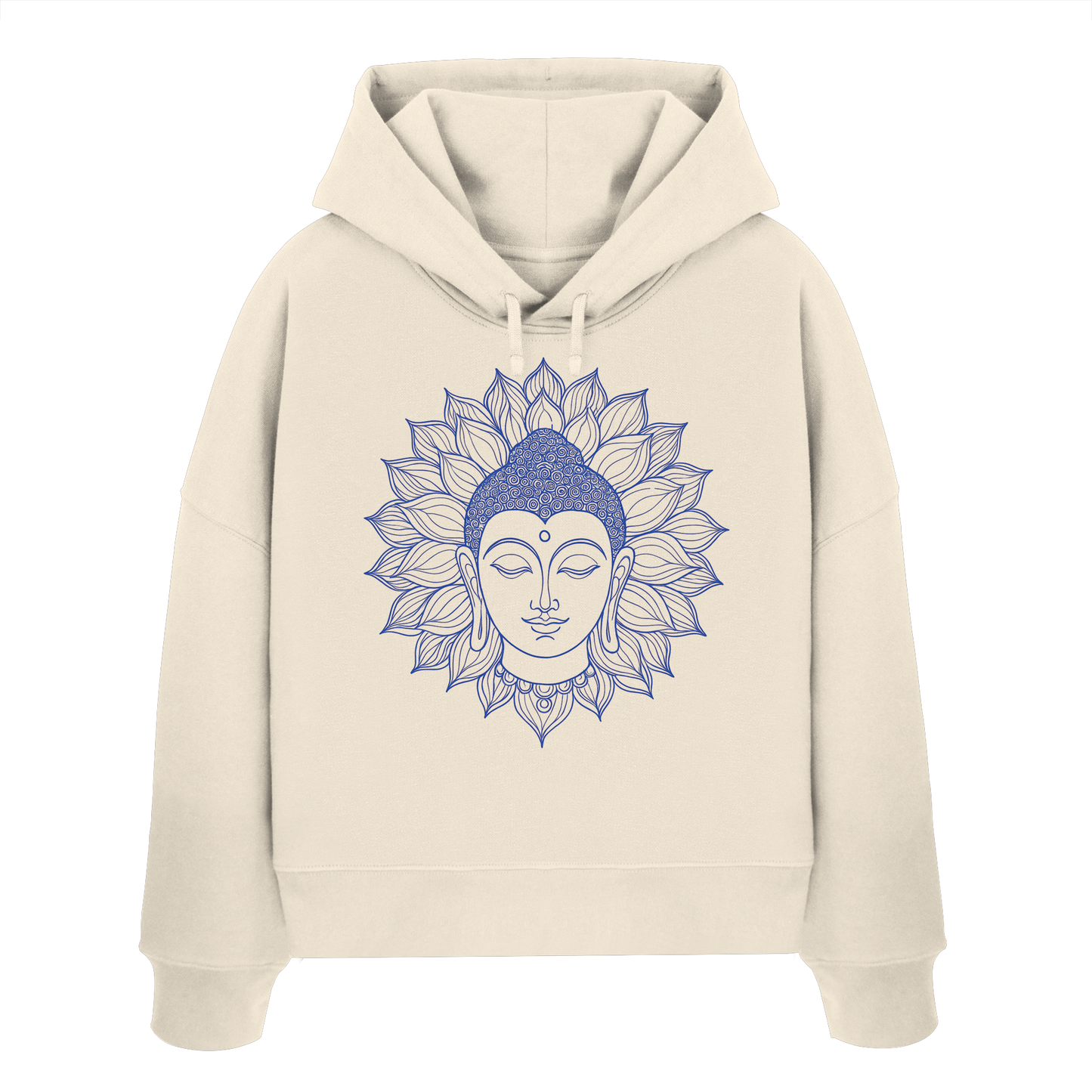 Lotus Buddha - Womens Organic Boxcut Hoodie