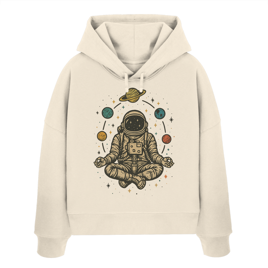 Meditierender Astronaut Zen - Womens Organic Boxcut Hoodie