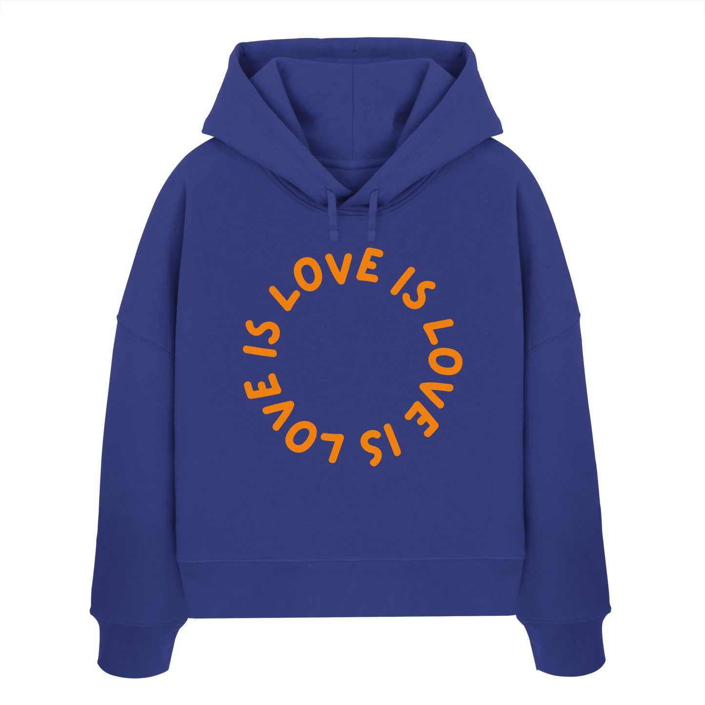 Love is Love is Love - Womens Organic Boxcut Hoodie
