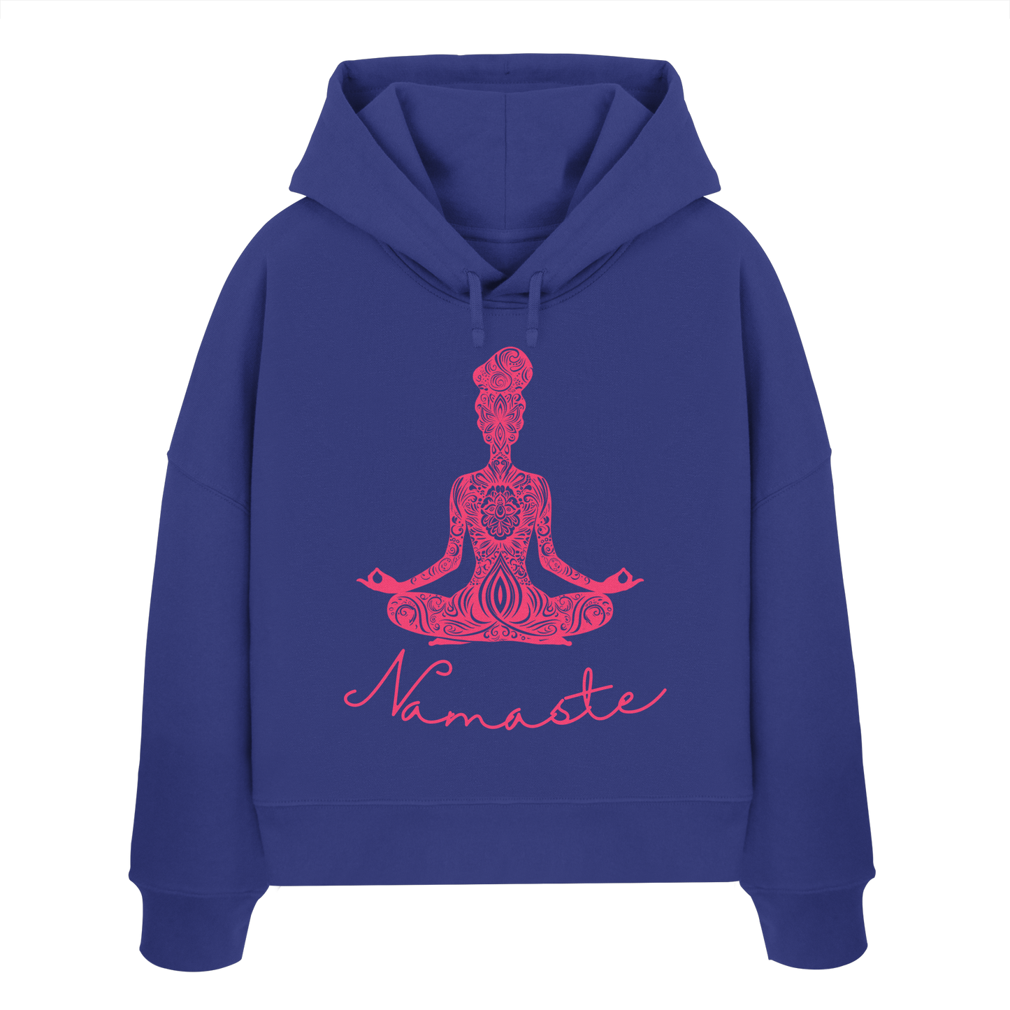 Frau Meditiert Namaste - Womens Organic Boxcut Hoodie