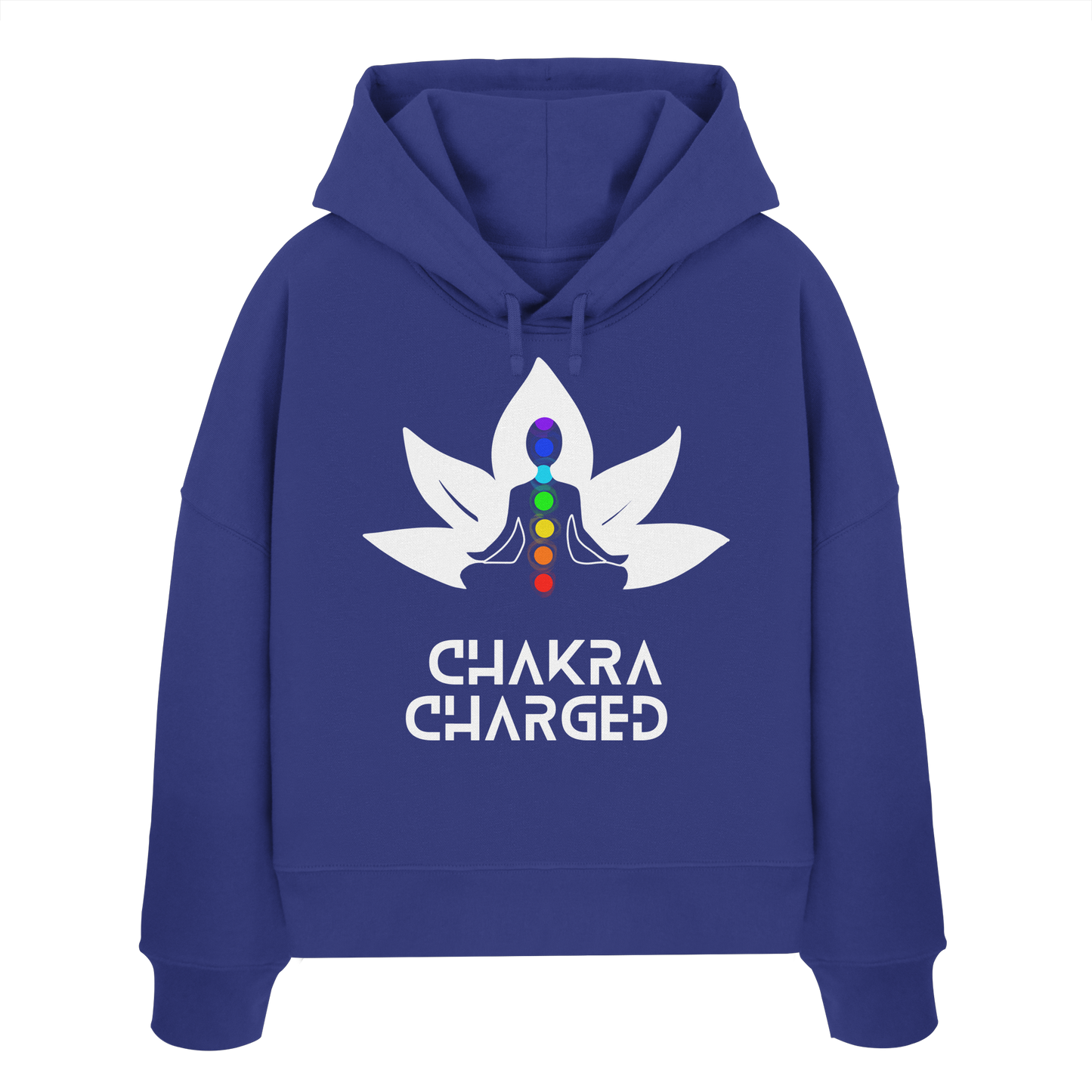 Chakra Charged Lotus - Womens Organic Boxcut Hoodie