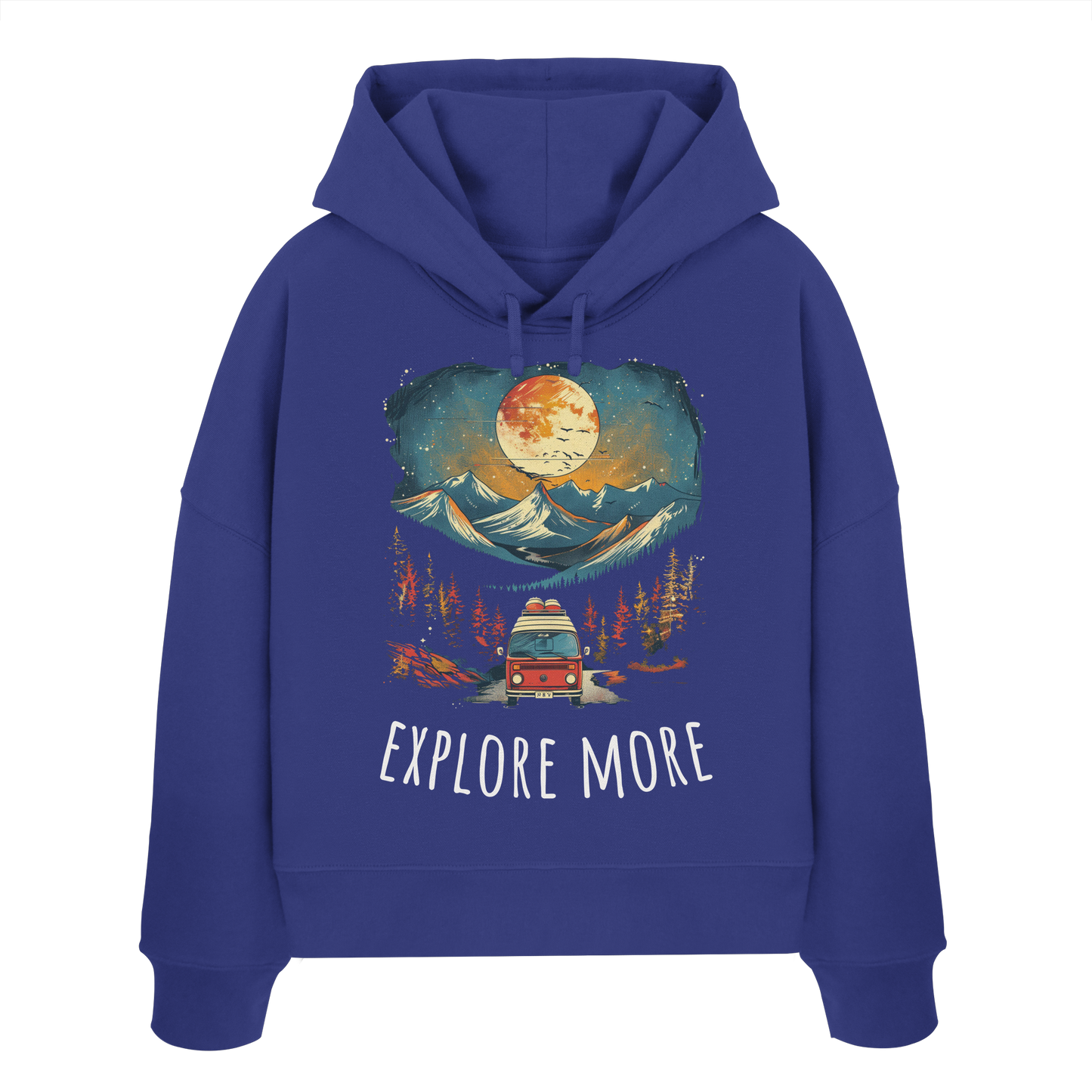 Explore More Bulli Lover - Womens Organic Boxcut Hoodie