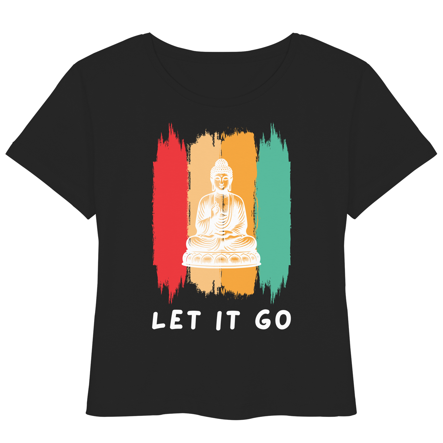 Let it Go Buddha - Womens Organic Lightweight T-Shirt
