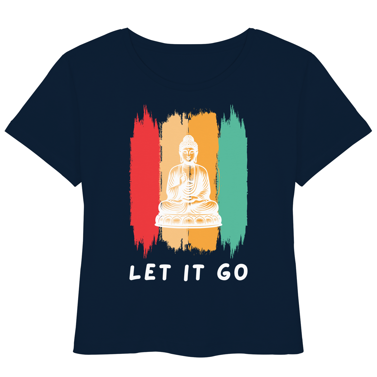 Let it Go Buddha - Womens Organic Lightweight T-Shirt