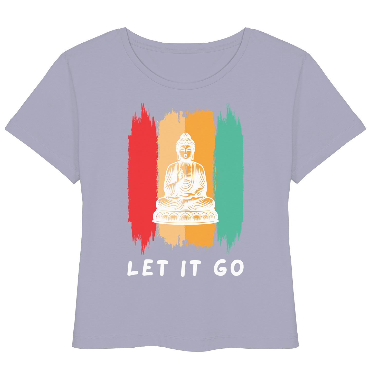 Let it Go Buddha - Womens Organic Lightweight T-Shirt