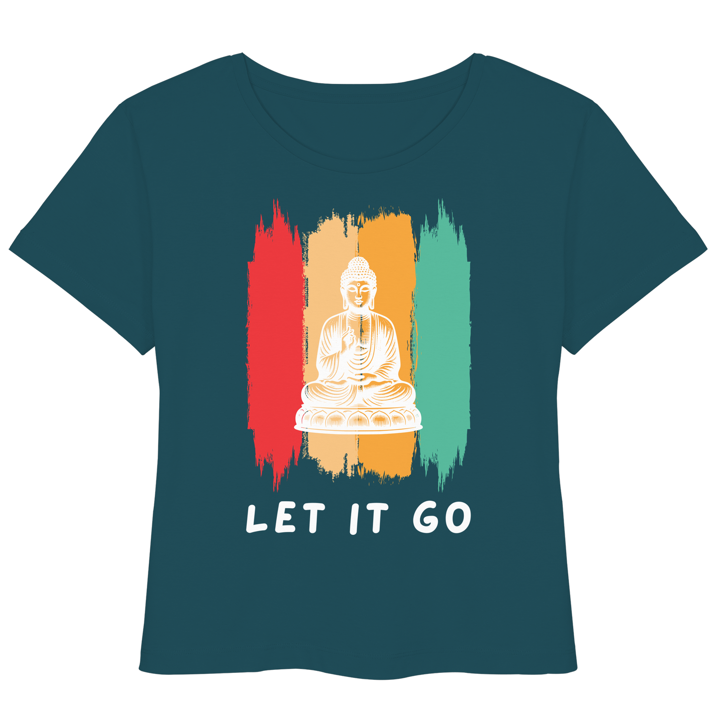 Let it Go Buddha - Womens Organic Lightweight T-Shirt
